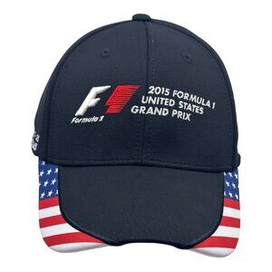 Formula 1 United States Grand Prix Hat Cap Strap Back Black F1 Racing NWT'S